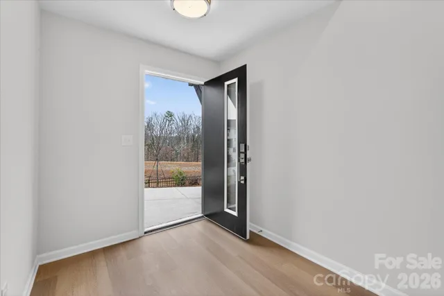 a view of city from a balcony