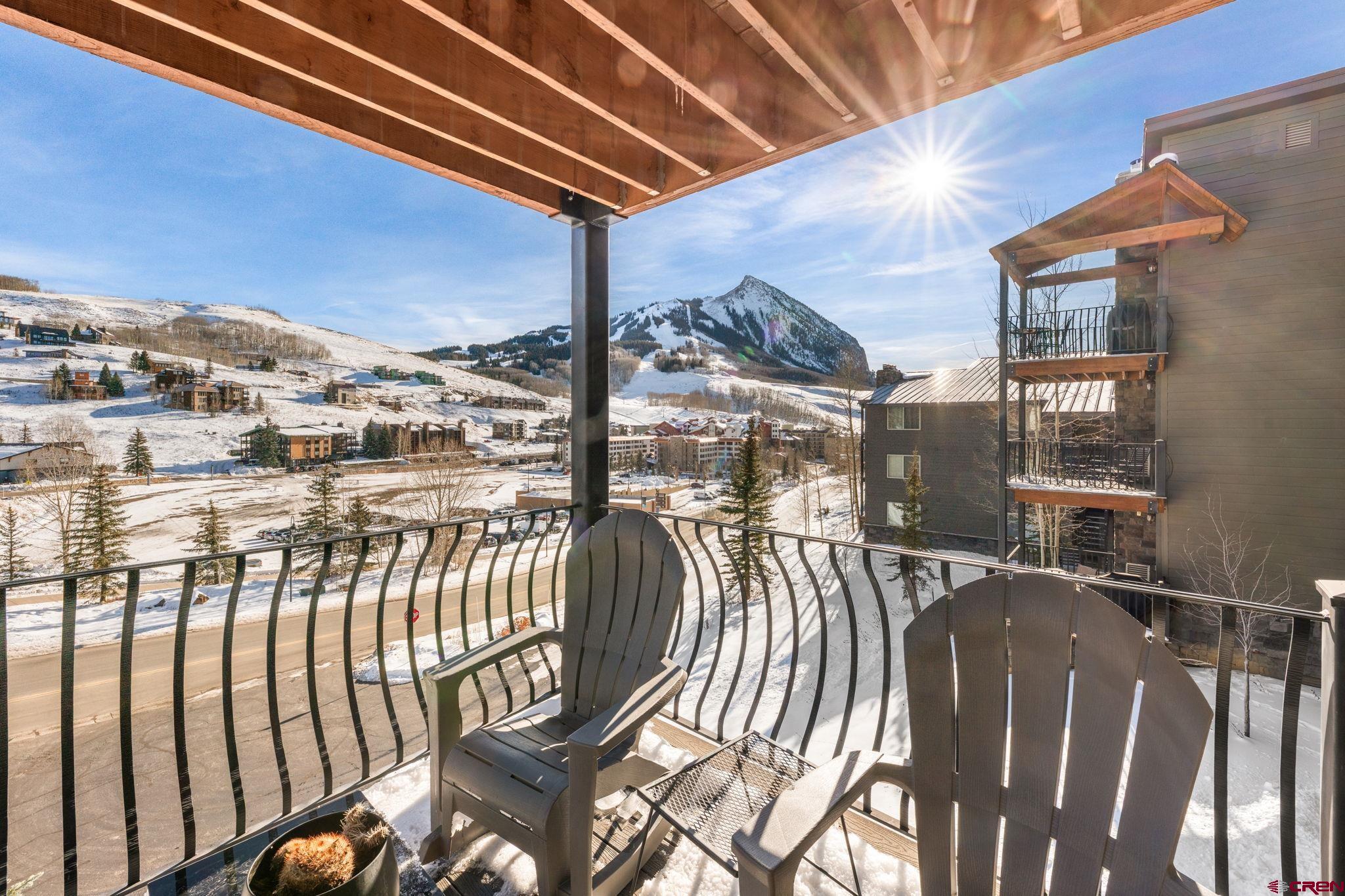 651 Gothic Road, Unit 505 Crested Butte, CO 81225 - Photo 26 of 44 a view of balcony with furniture