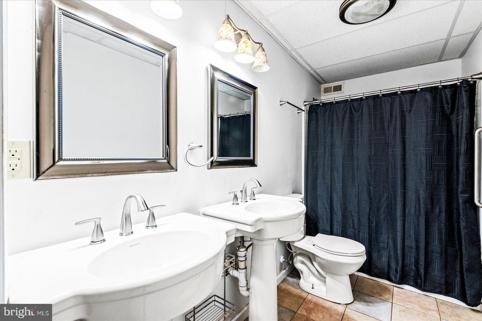 399 Roundabout Road Louisa, VA 23093 - Photo 54 of 70 a bathroom with a toilet sink and mirror