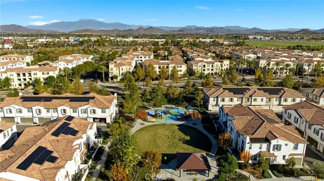 an aerial view of residential house with an outdoor space