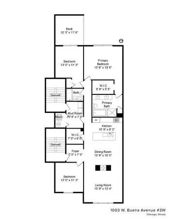 $4,000 | 1003 West Buena Avenue, Unit 3W, Chicago, IL 60613