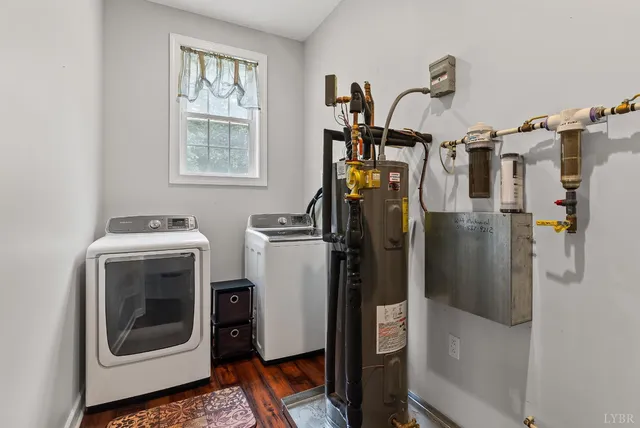 a view of a road with a yard