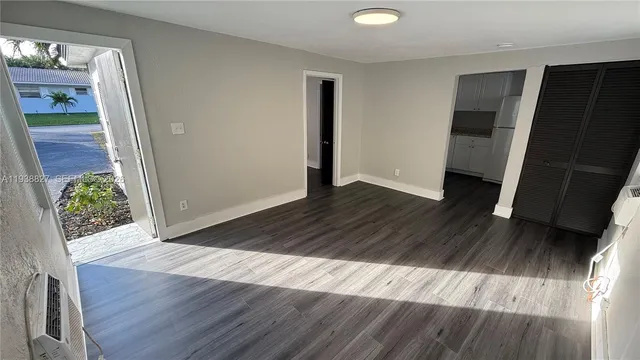 wooden floor in an empty room