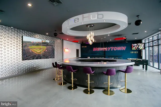 a front view of a building