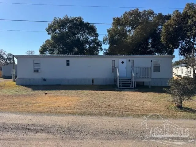 a backyard of a house