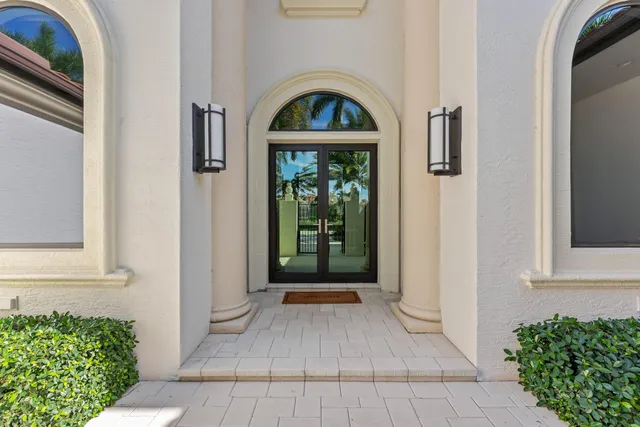 a view of front door of a house