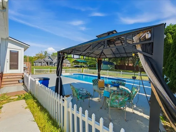 a view of a balcony with outdoor space