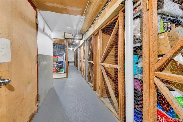 a view of hallway with stairs