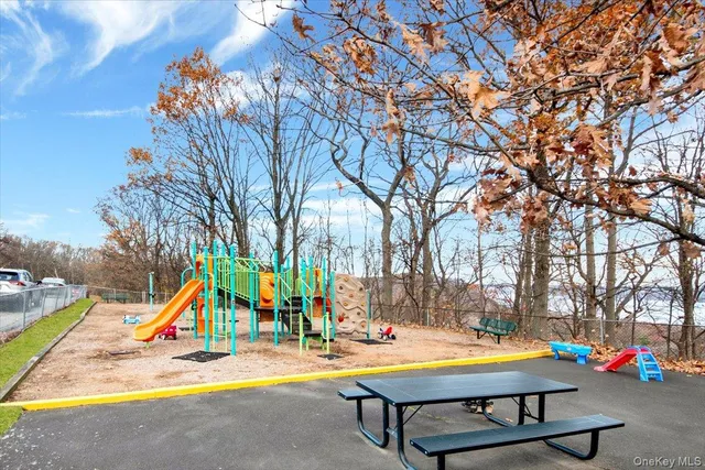 a view of outdoor space with seating area