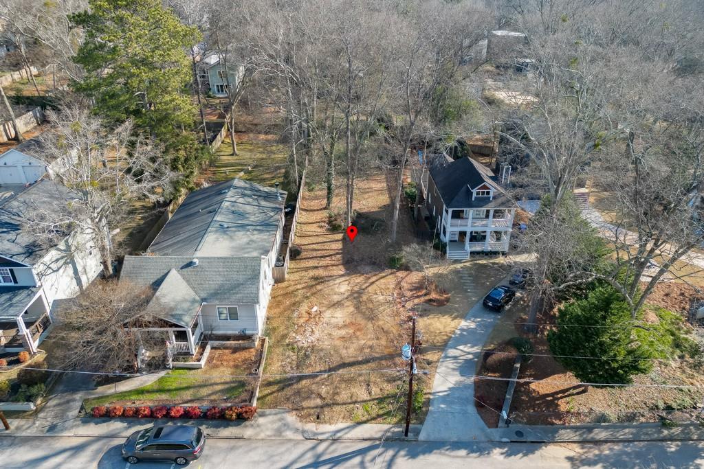 184 Olympic Place Decatur, GA 30030 - Photo 6 of 8 an aerial view of residential houses with outdoor space