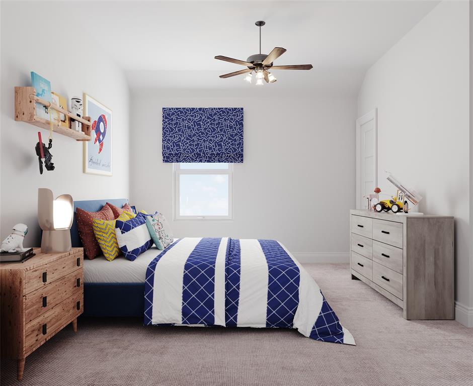 8720 Treeline Parkway Justin, TX 76247 - Photo 15 of 17 a bedroom with a bed and a dresser