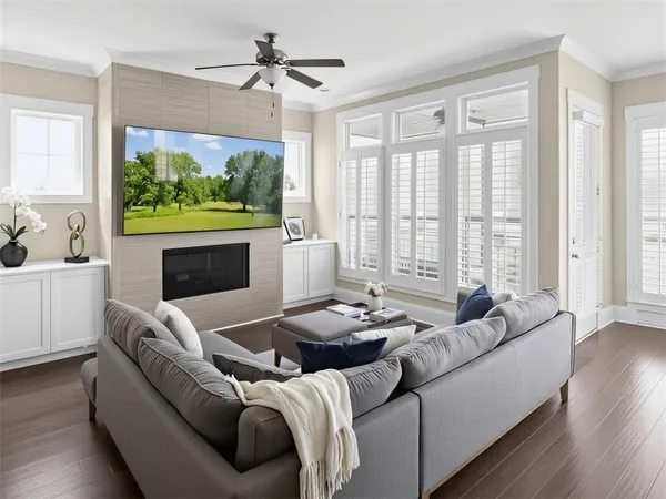 a kitchen with a sink appliances and cabinets