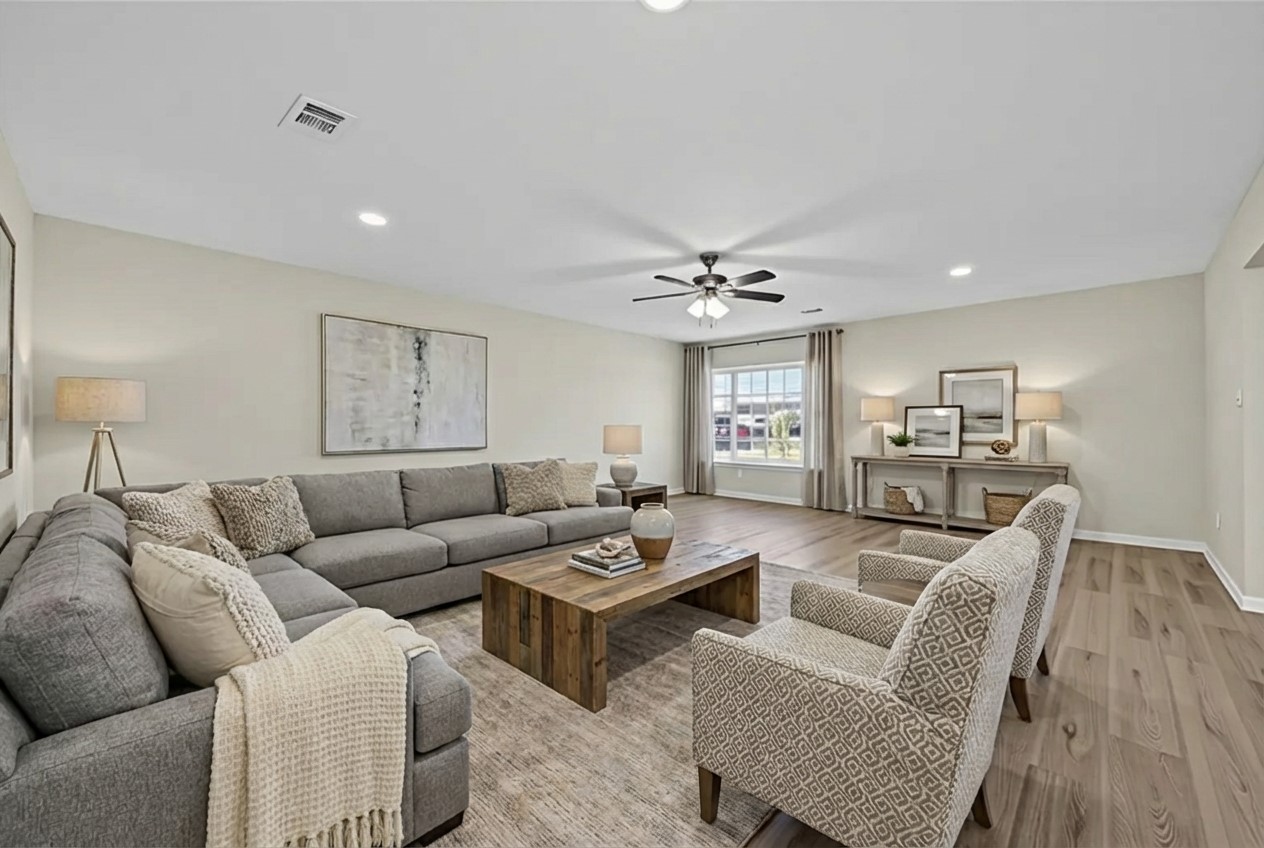 1238 Hopper Road Houston, TX 77037 - Photo 2 of 40 a living room with furniture and wooden floor