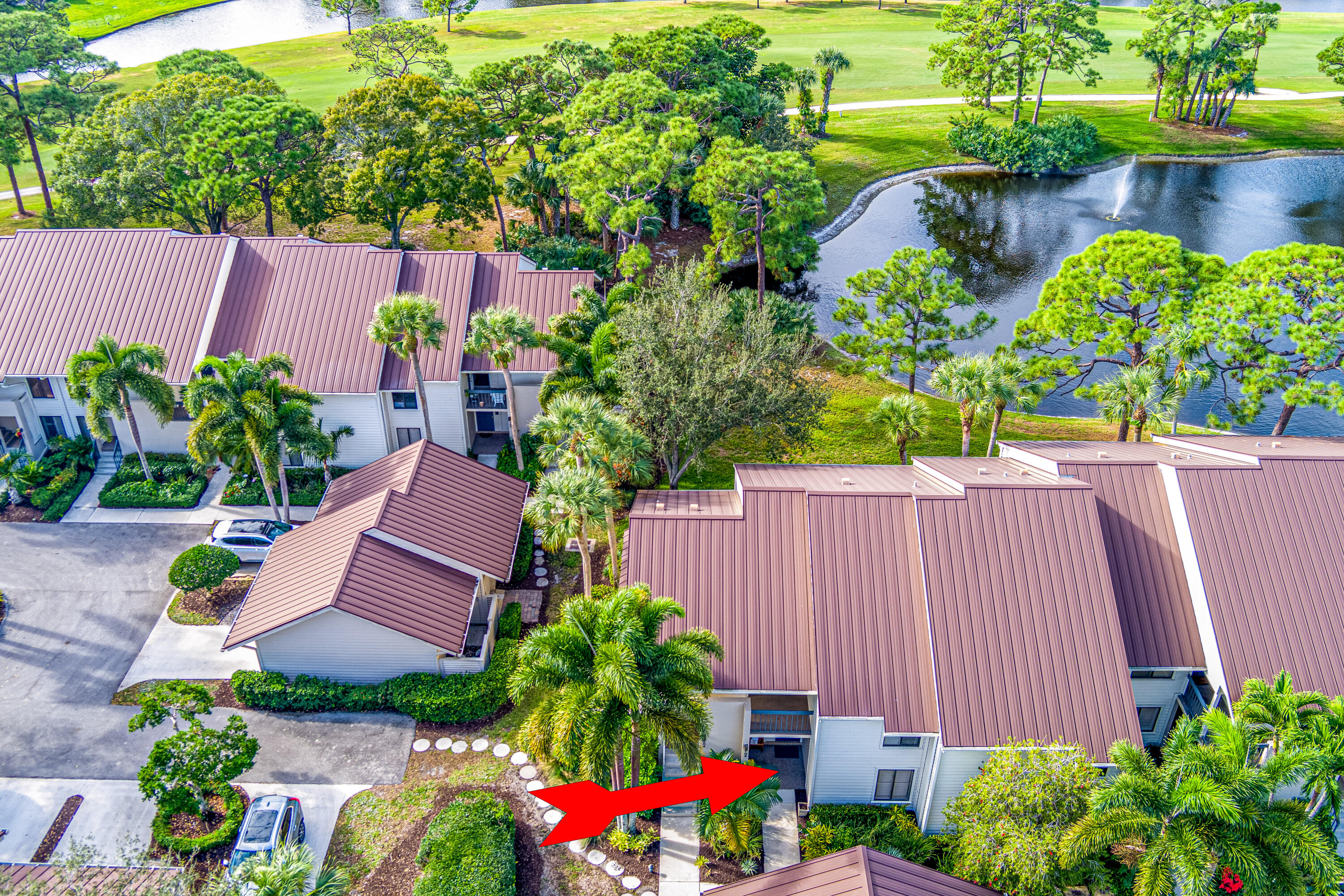 6404 Southeast Brandywine Court, Unit 104 Stuart, FL 34997 - Photo 37 of 57 Drone Point Out Unit