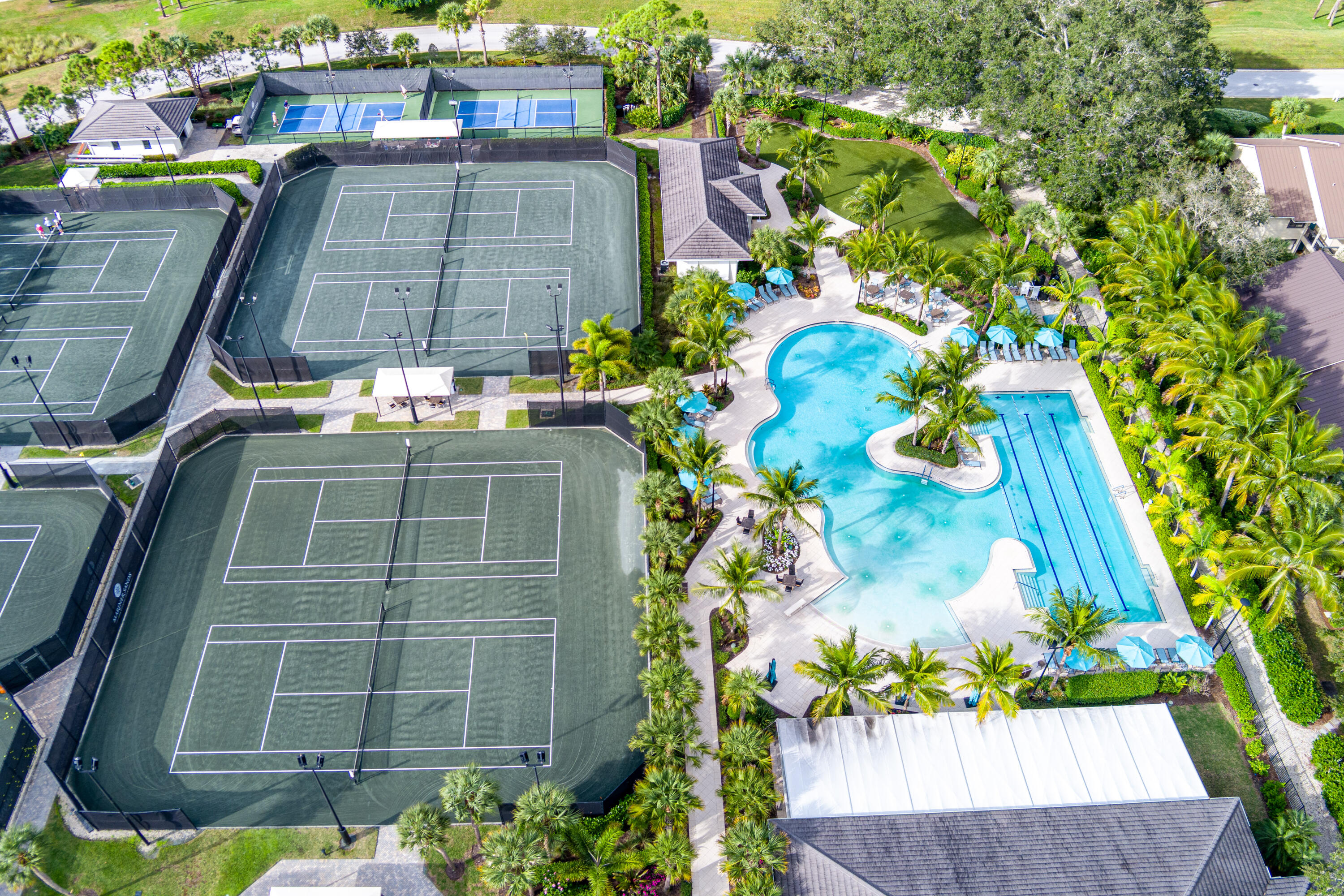 6404 Southeast Brandywine Court, Unit 104 Stuart, FL 34997 - Photo 55 of 57 Drone View Pool