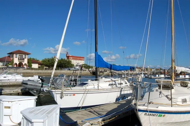 a front view of a building with street view