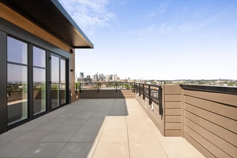 a view of terrace with seating space