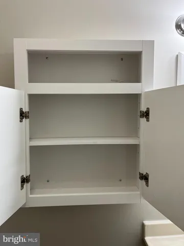 a close view of closet