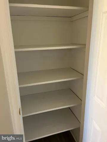 a close view of closet