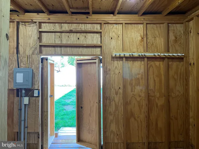 a view of storage and utility room