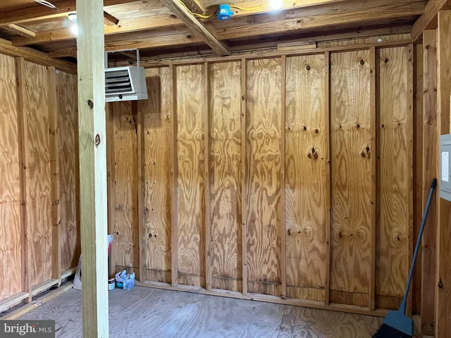 a view of a wooden door