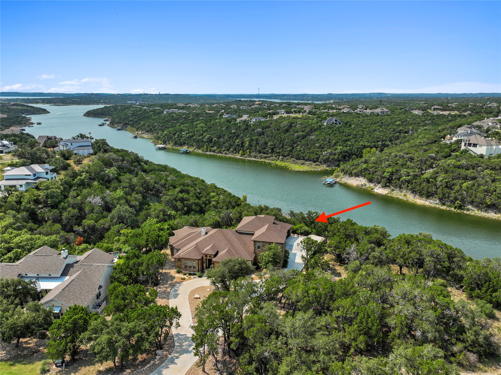 18817 Hidden Ridge Place Jonestown, TX 78645 - Photo 39 of 40 View of home on cove of Lake Travis