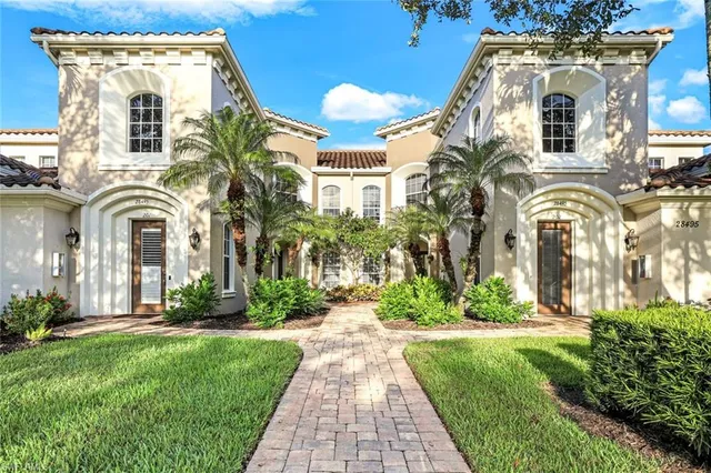 a front view of a multi story residential apartment building