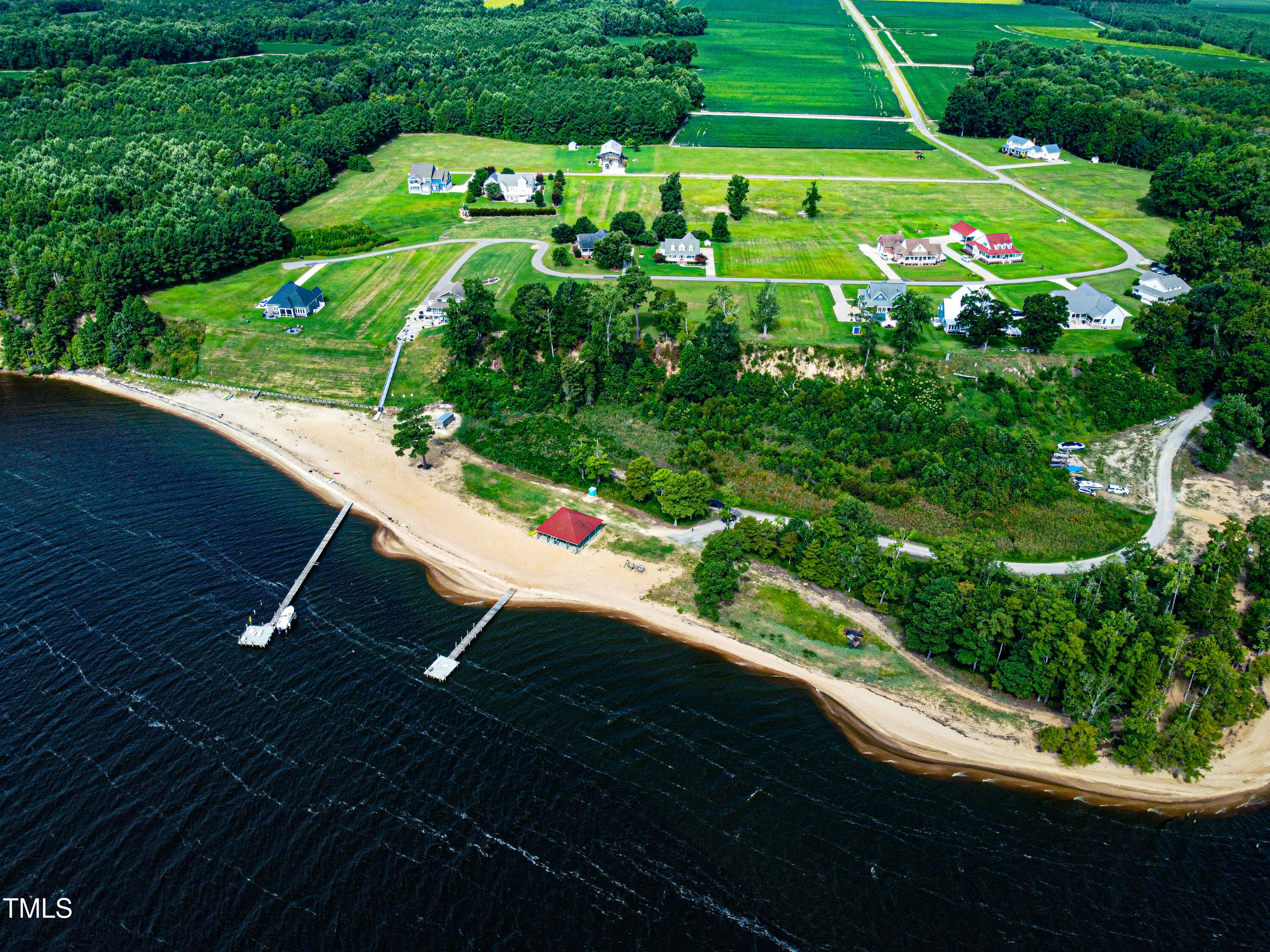 a view of swimming pool with a garden
