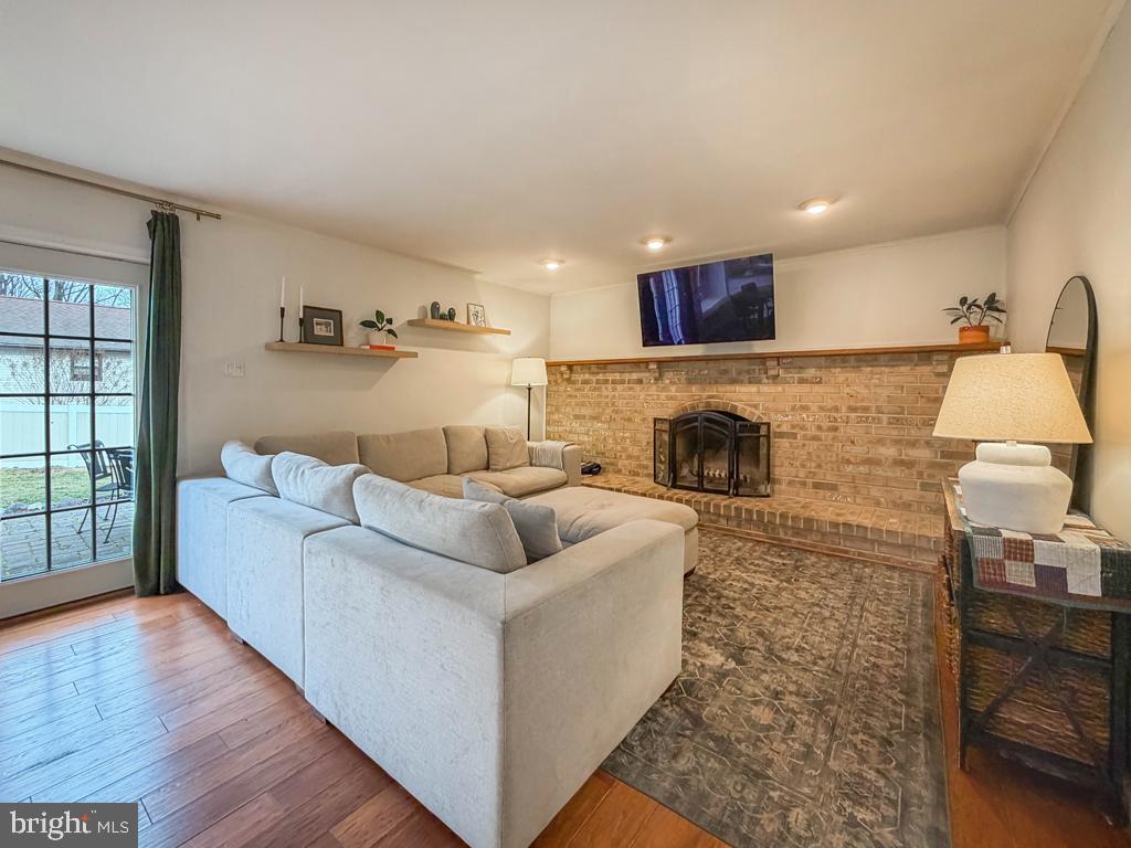 738 Bridgeview Road Feasterville-Trevose, PA 19053 - Photo 24 of 54 a living room with furniture and a fireplace