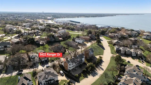 an aerial view of a city