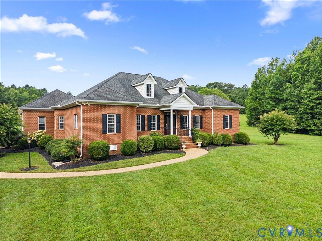 6611 Ammon Road Ford, VA 23850 - Photo 6 of 78 Brick exterior featuring a covered entry, dark shu