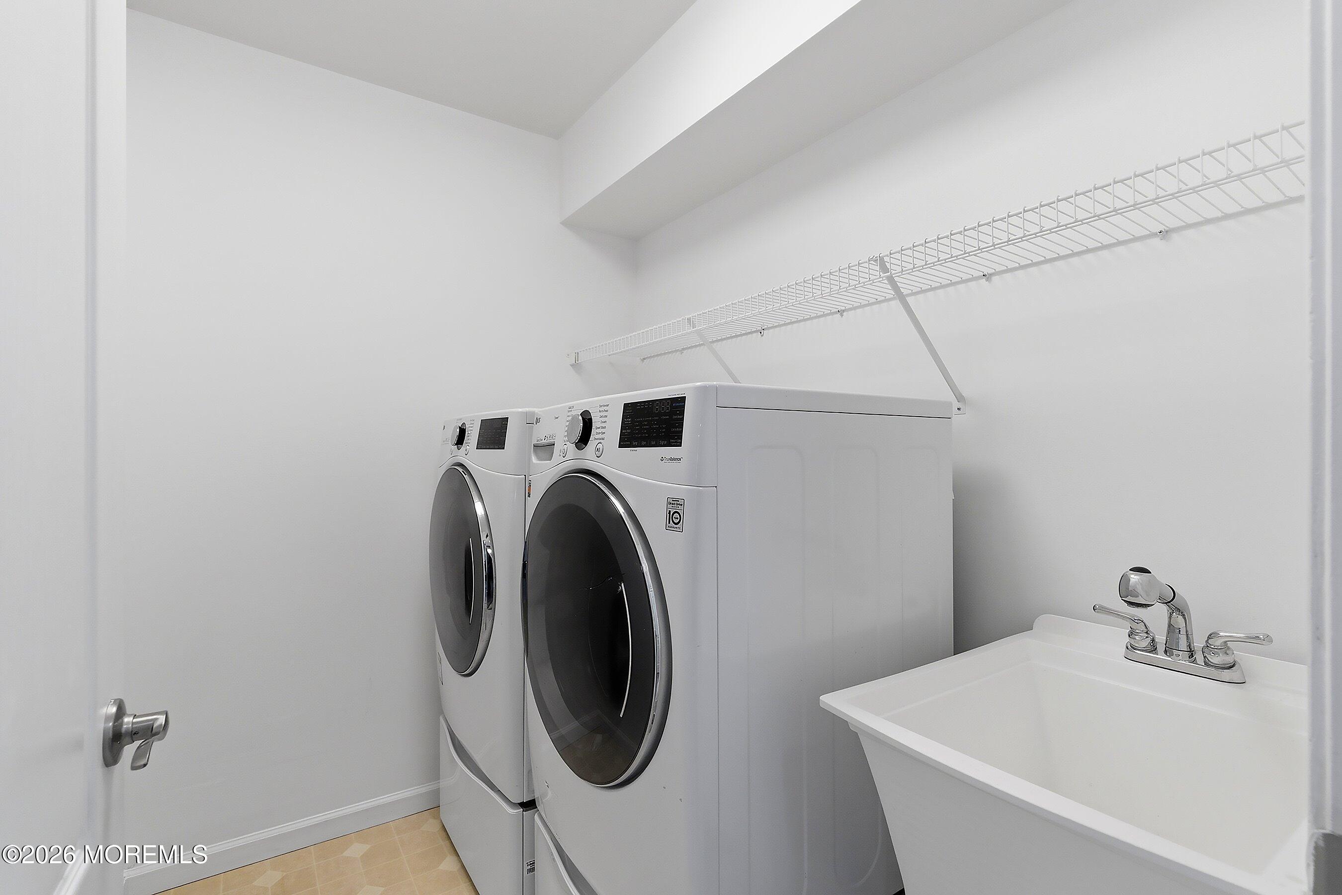 184 Barracuda Road Manahawkin, NJ 08050 - Photo 19 of 42 LG Smart WIFI Washer/Dryer on pedestals