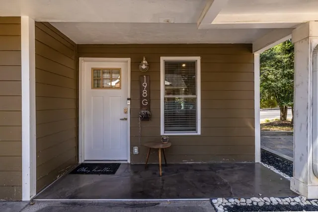 a front view of a house