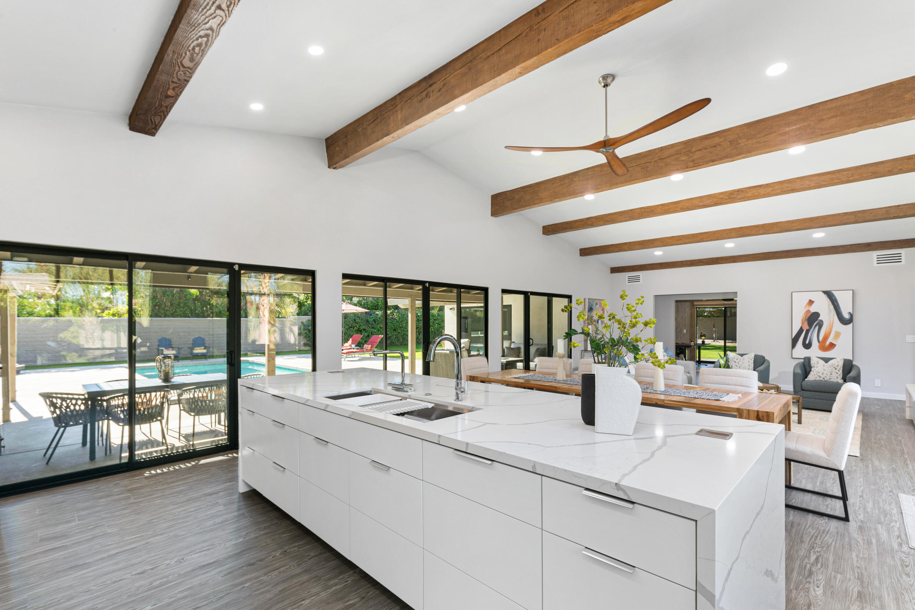 74155 Mockingbird Trail Indian Wells, CA 92210 - Photo 4 of 55 a kitchen with a large counter top space