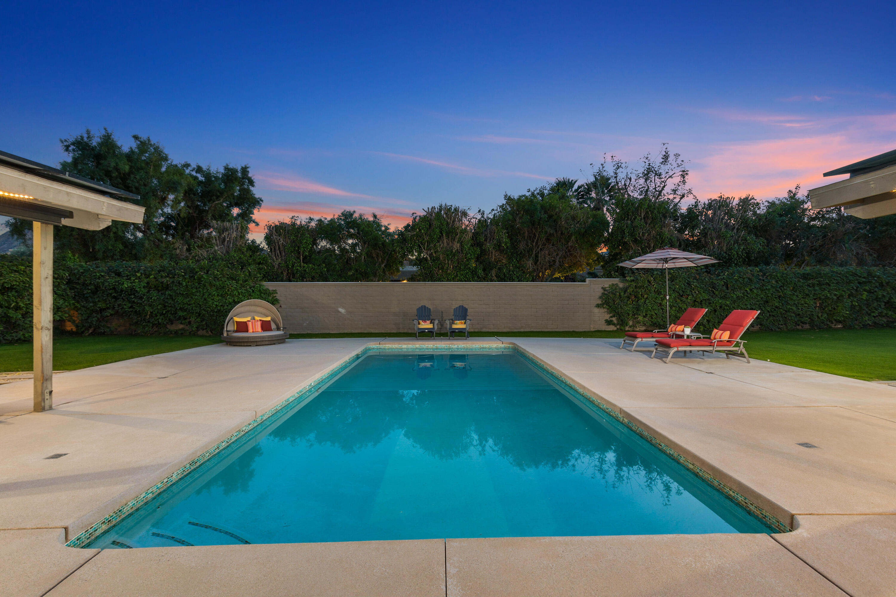 74155 Mockingbird Trail Indian Wells, CA 92210 - Photo 50 of 55 a view of a terrace with a lake view