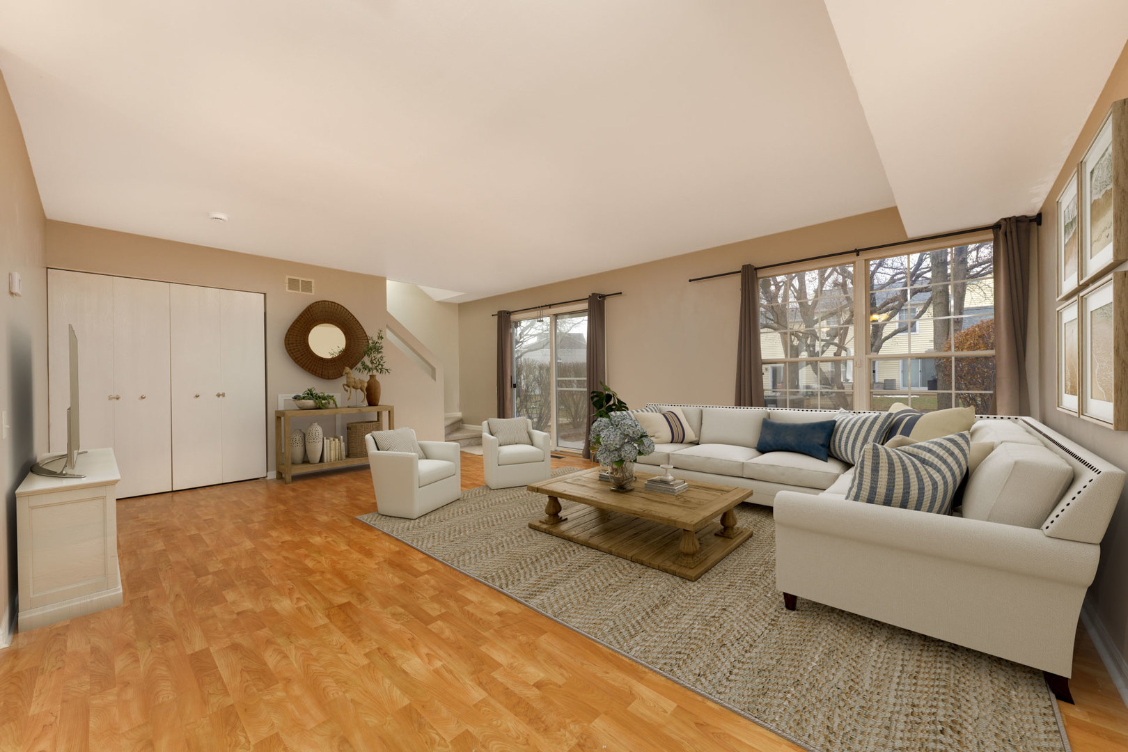 1604 Pebble Beach Circle Elgin, IL 60123 - Photo 12 of 37 a living room with furniture and large windows