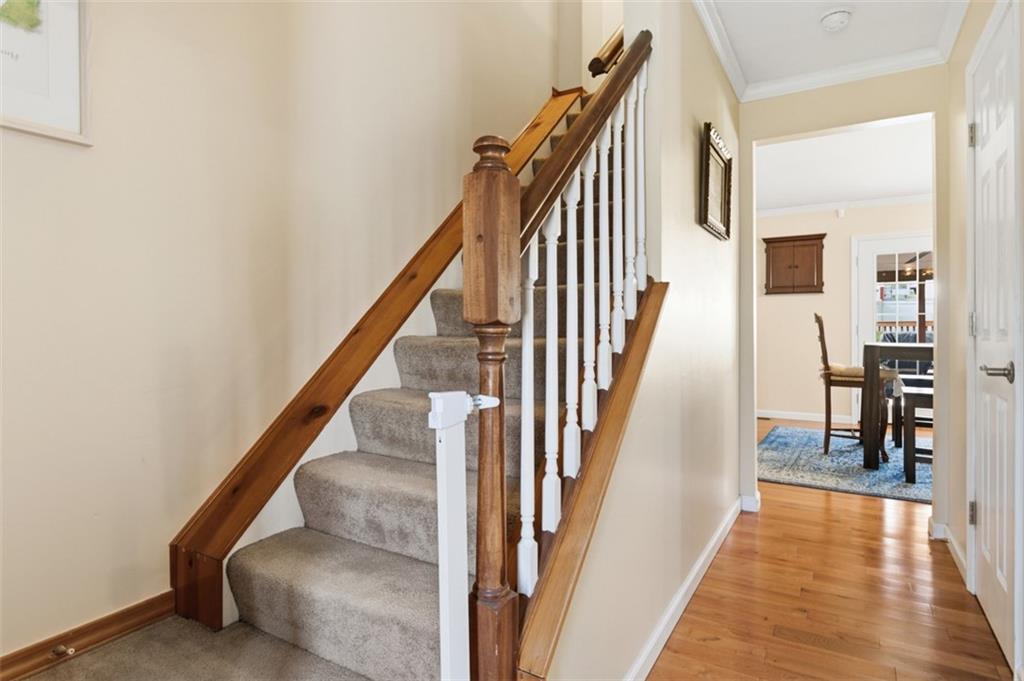 44 Rodgers Drive Coraopolis, PA 15108 - Photo 19 of 42 a view of entryway and hall with wooden floor