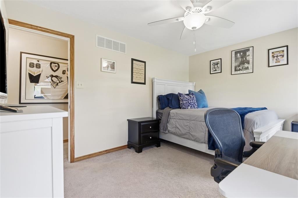 44 Rodgers Drive Coraopolis, PA 15108 - Photo 29 of 42 a bedroom with a bed and wall painting