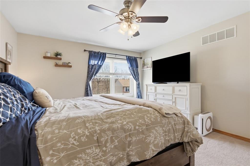44 Rodgers Drive Coraopolis, PA 15108 - Photo 30 of 42 a bedroom with a bed tv and a window