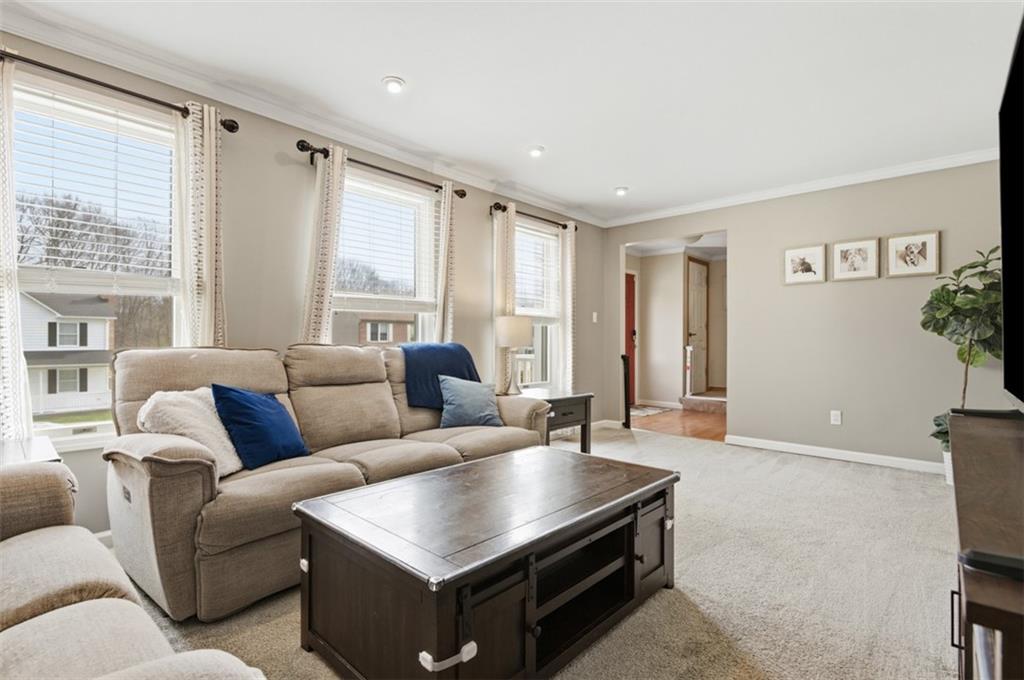 44 Rodgers Drive Coraopolis, PA 15108 - Photo 7 of 42 a living room with furniture and a large window