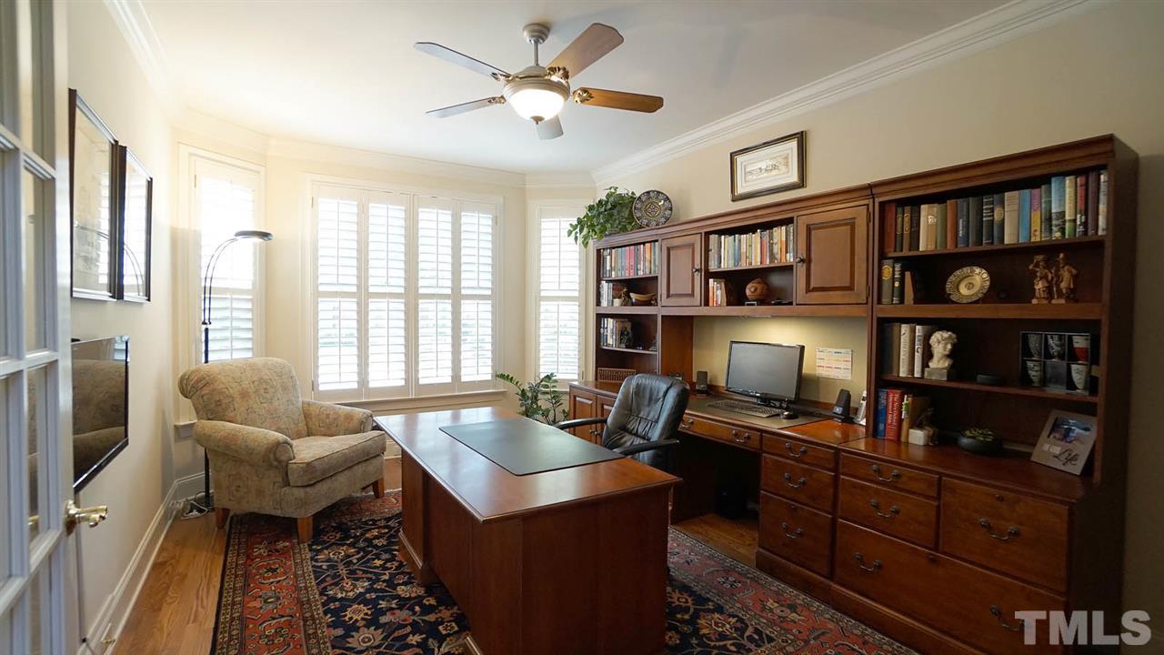 1844 Torrington Street Raleigh, NC 27615 - Photo 23 of 30 Light filled main level office w/ French Doors for privacy. Could possibly be a main level guest room if adding a closet