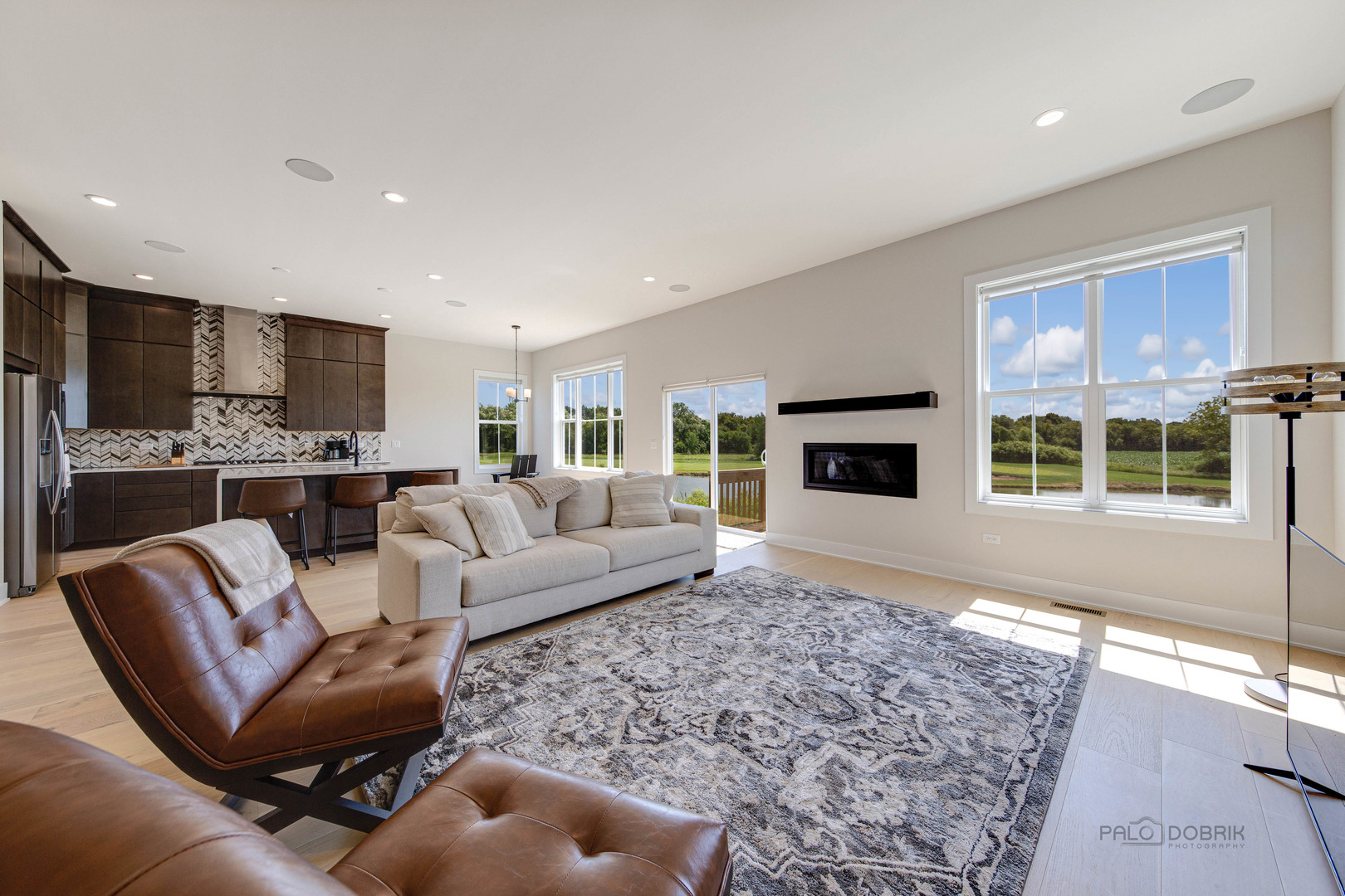 3531 South Riding Ridge Elgin, IL 60124 - Photo 9 of 36 a living room with furniture and a flat screen tv