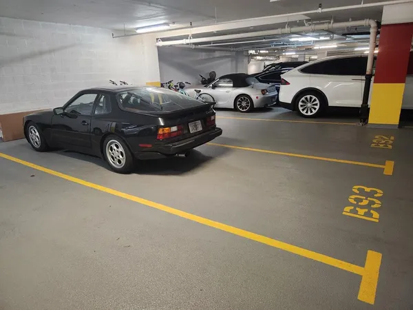 a view of car garage
