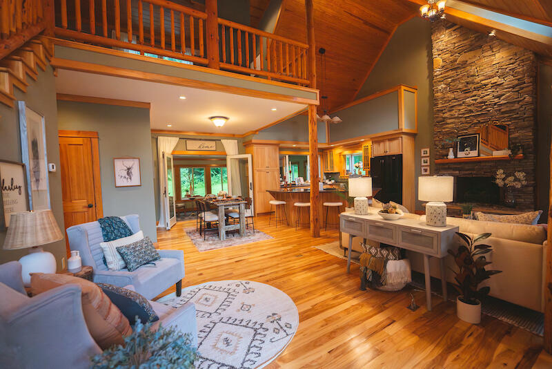 1423 North Fork Road Stuart, VA 24171 - Photo 10 of 78 a living room with furniture a rug and a large window
