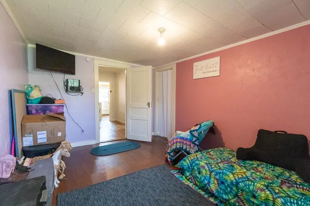 a bathroom with a bathtub and window