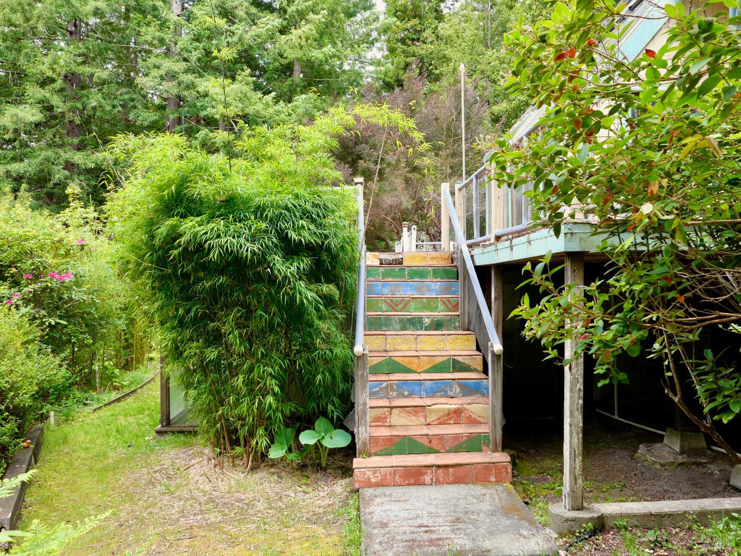33100 Frog Pond Road Little River, CA 95456 - Photo 45 of 48 Stairs to Deck