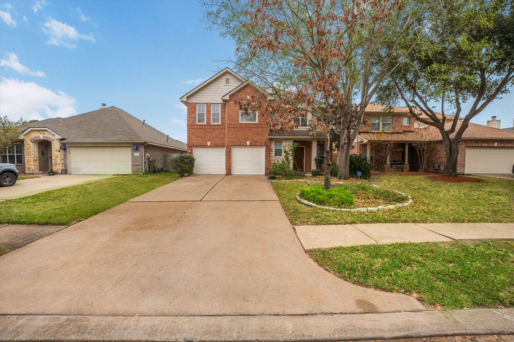 14626 Hazy Ridge Lane Cypress, TX 77429 - Photo 43 of 50 front view of house with a yard