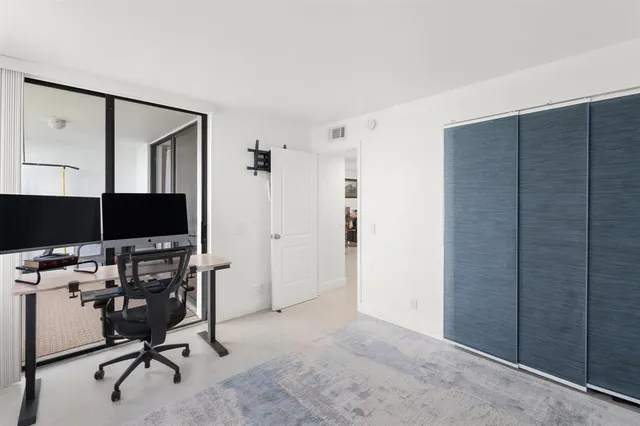 a view of workspace with a window