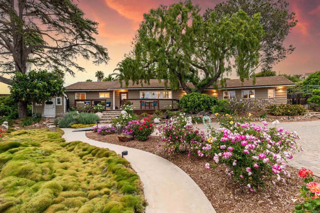 a view of a house with a patio
