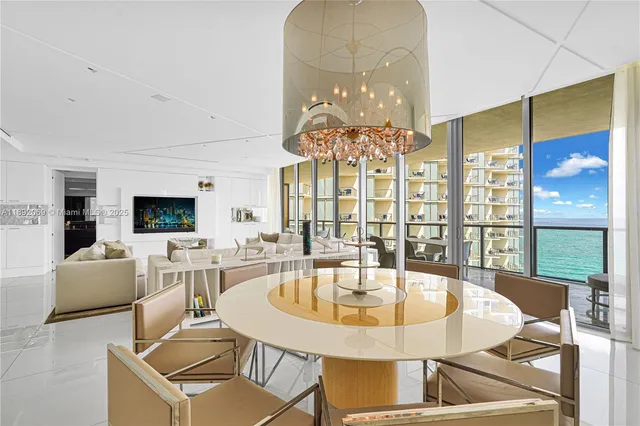 a view of a lake with a big yard